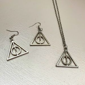 Harry Potter Deathly Hallows Jewelry Set